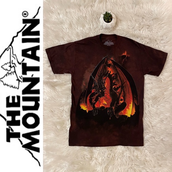 EUC The Mountain Fireball Dragon T-shirt, M - Picture 12 of 16